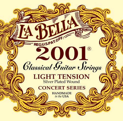Set de cuerdas para guitarra clásica, marca la Bella 2001 Light Tension Guitarra Clásica